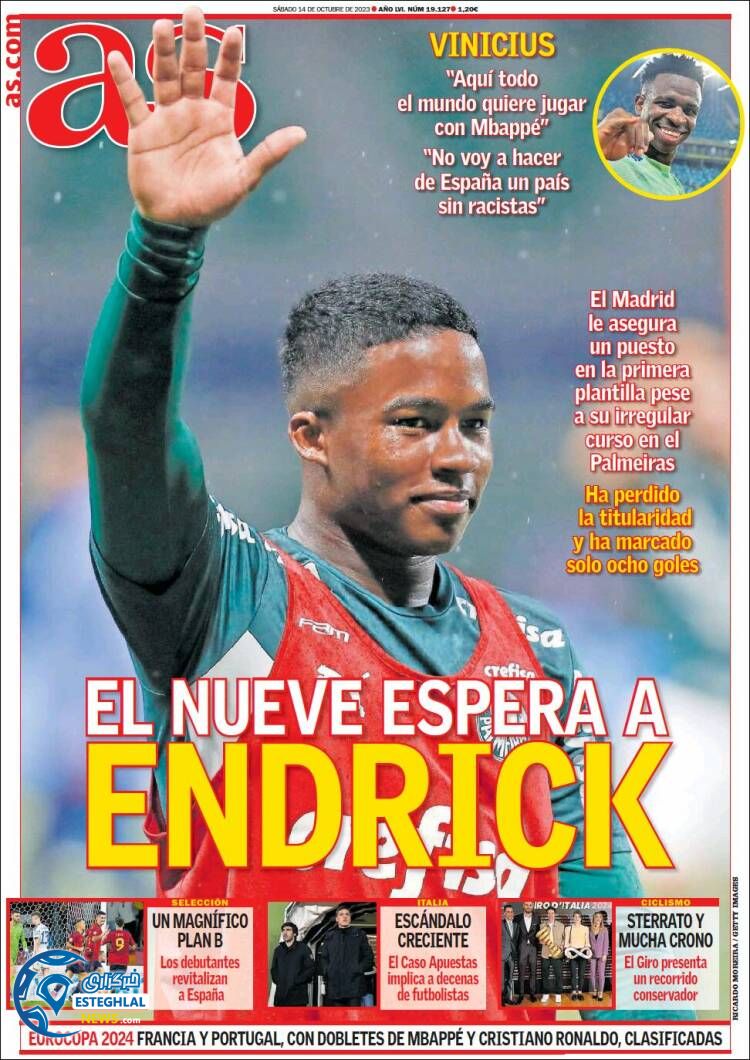 روزنامه ورزشی آ اس شنبه 22 مهر 1402