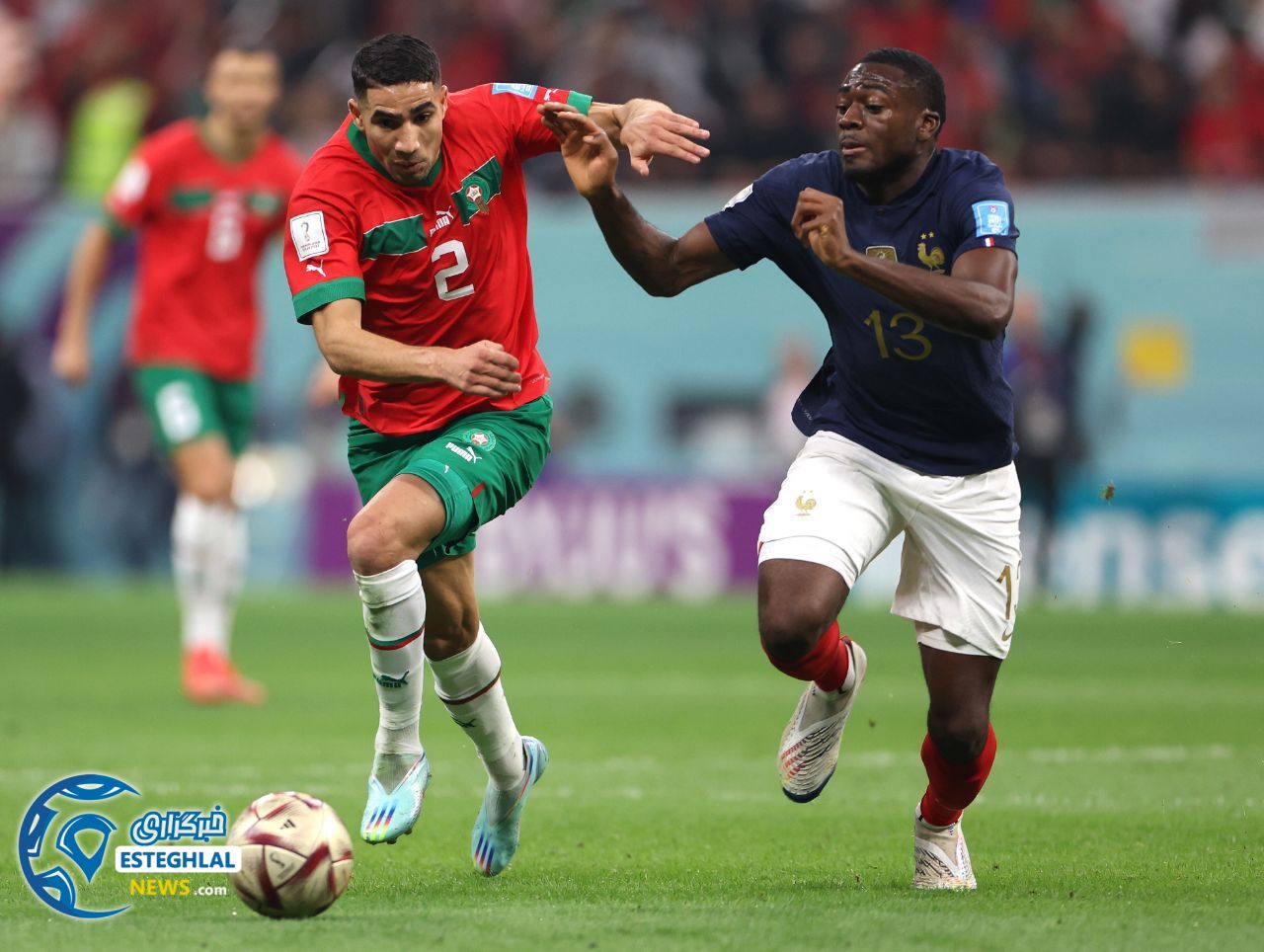 فرانسه 2-0 مراکش&nbsp;&nbsp;