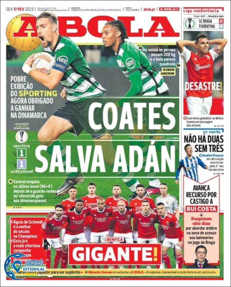 روزنامه ورزشی آبولا جمعه 28 بهمن 1401 