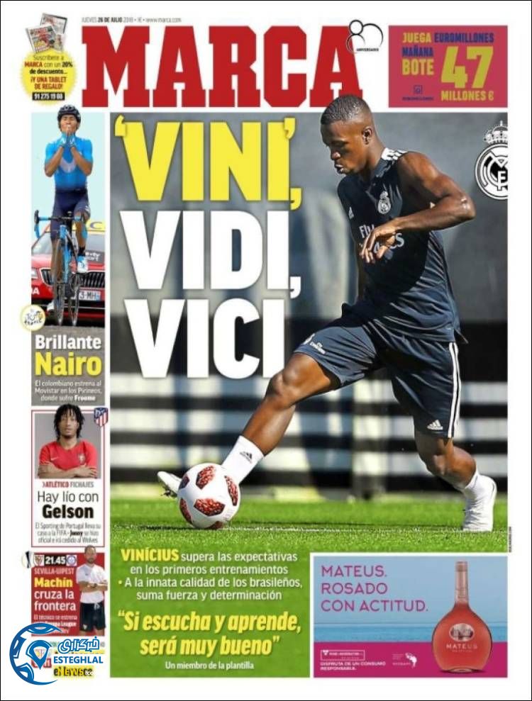 روزنامه ورزشی مارکا پنجشنبه 4 مرداد 1397