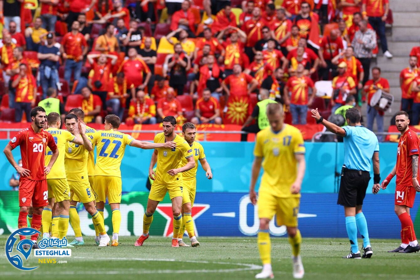 اوکراین 2-1 مقدونیه شمالی