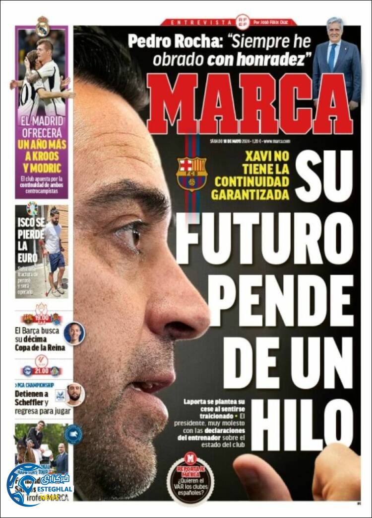 روزنامه ورزشی مارکا شنبه 29 اردیبهشت 1403  