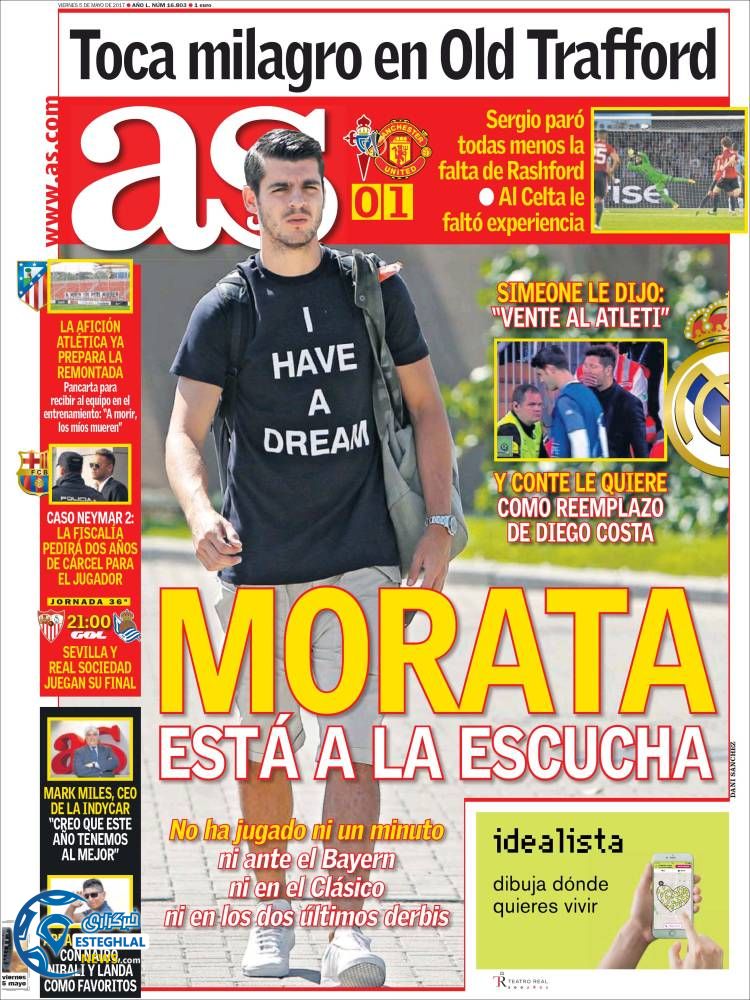 روزنامه های ورزشی جهان 15 اردیبهشت