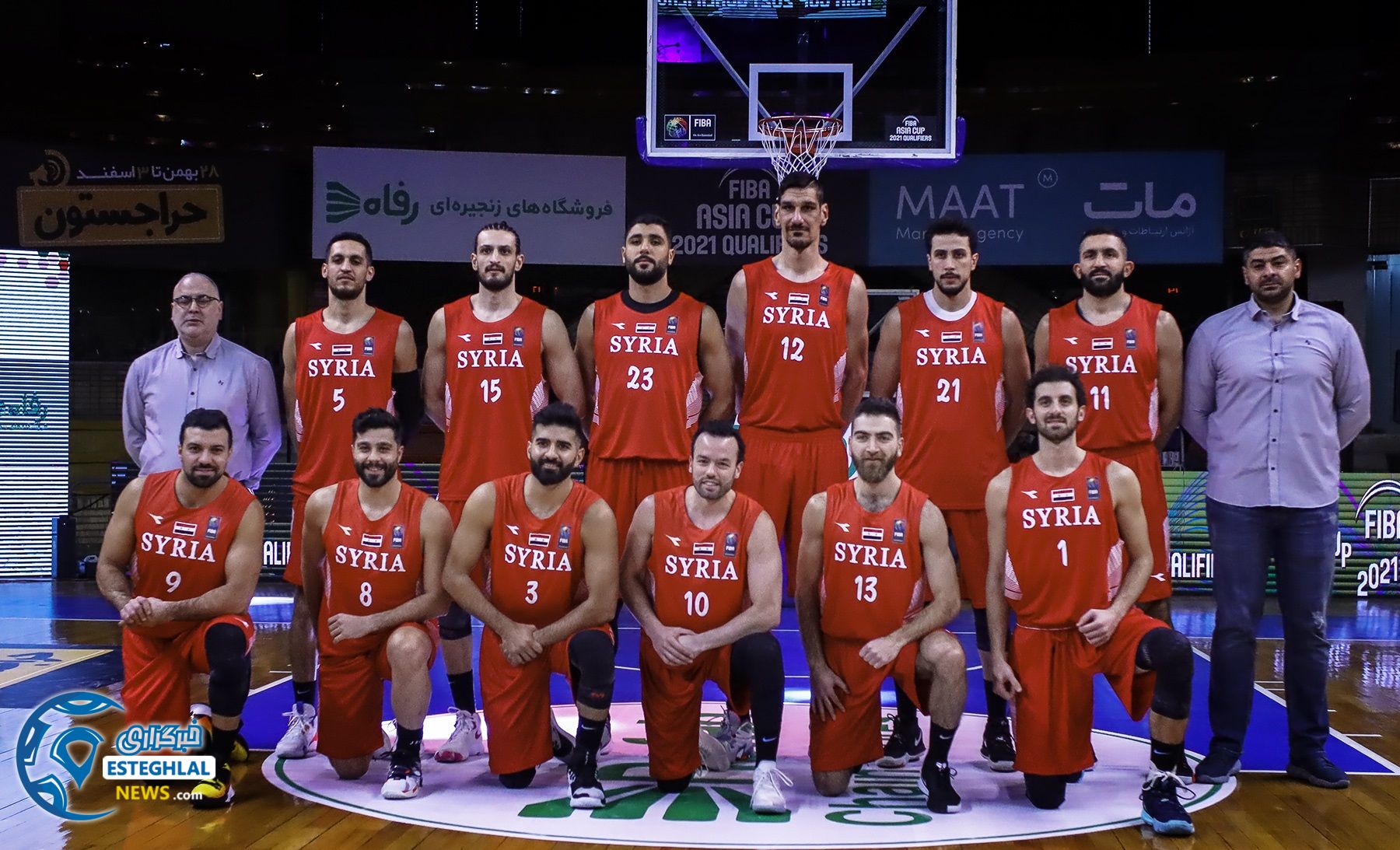 دیدار تیم های ملی بسکتبال ایران و سوریه