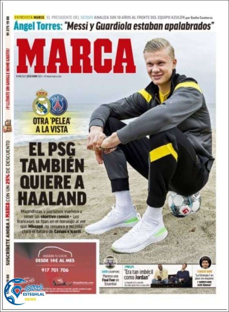 روزنامه ورزشی مارکا چهارشنبه 31 اردیبهشت 1399