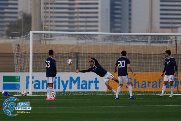 تمرین تیم ملی فوتبال در امارات