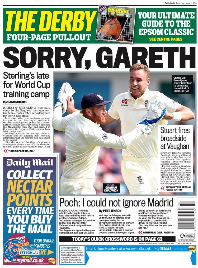 روزنامه ورزشی مایل اسپورت شنبه 12 خرداد 1397