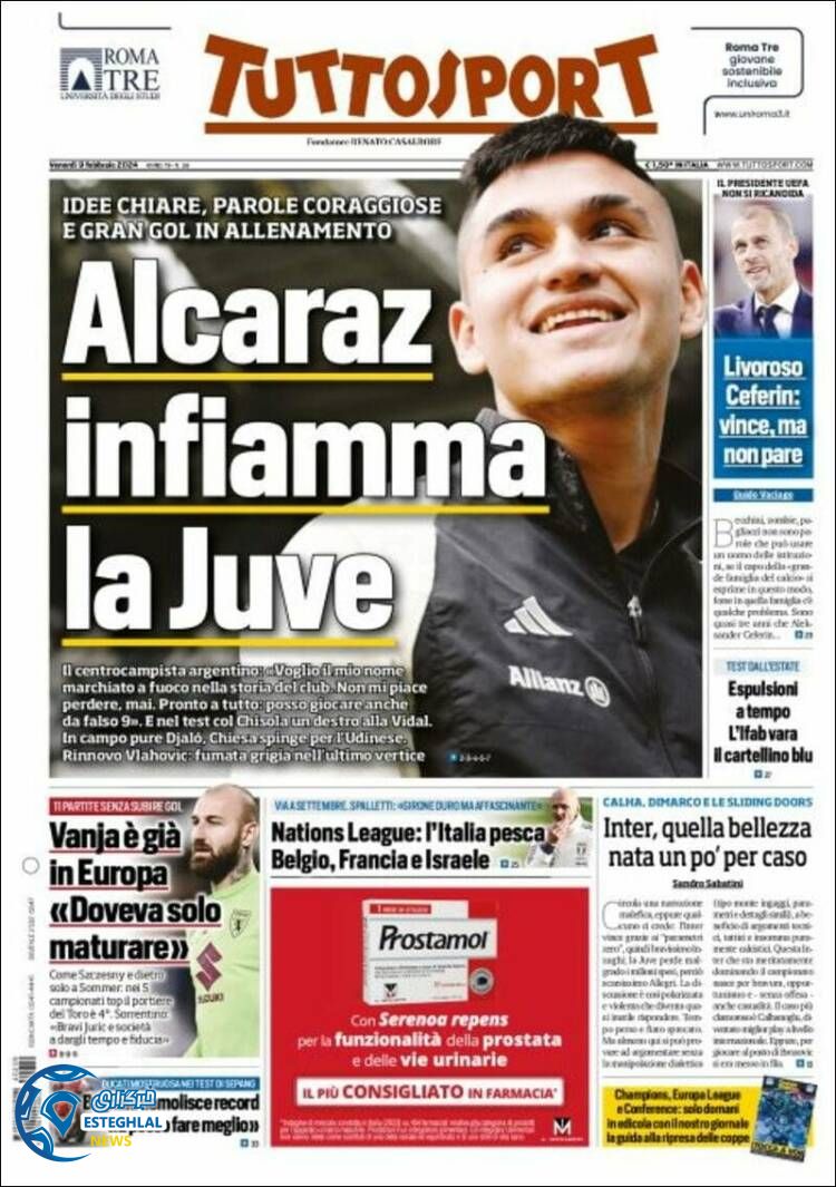 روزنامه ورزشی توتو اسپورت جمعه 20 بهمن 1402 