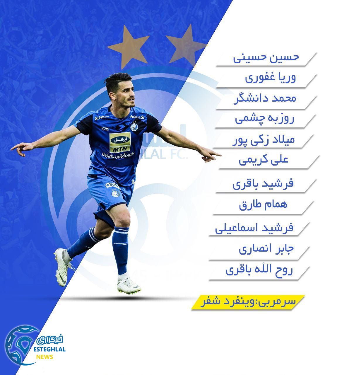 شماتیک ترکیب استقلال مقابل سپیدرود