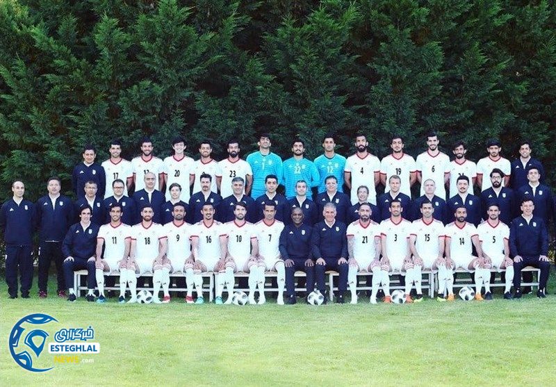  عکس رسمی تیم ملی فوتبال ایران(جام جهانی 2018 روسیه)