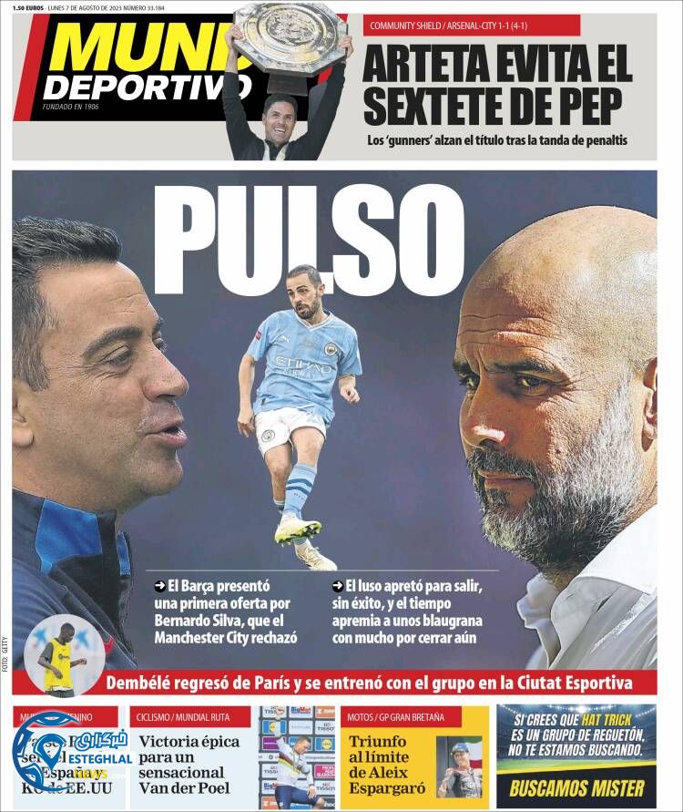 روزنامه ورزشی موندو دپورتیوو دوشنبه 16 مرداد 1402 