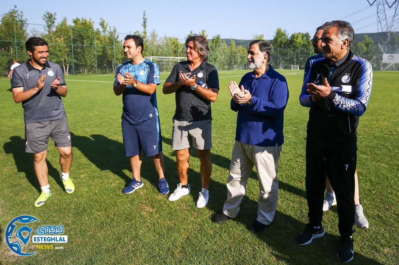 مصطفی آجورلو در تمرین استقلال