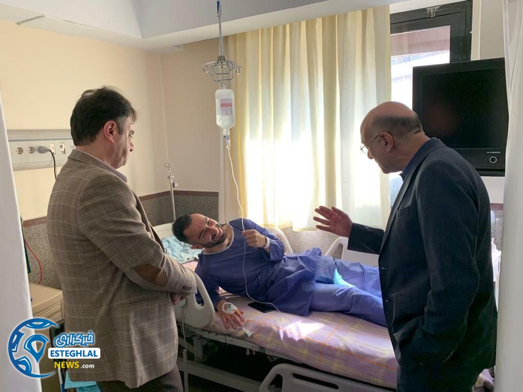 عیادت امیرحسین فتحی از داریوش شجاعیان
