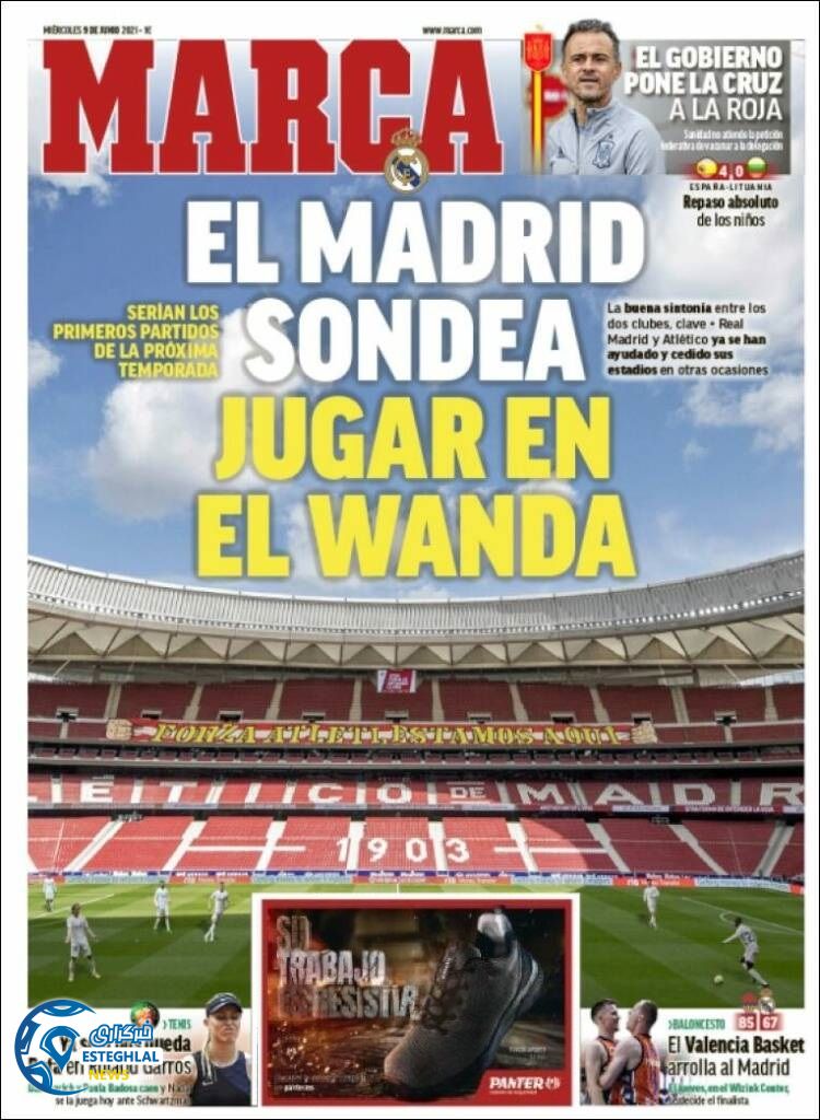 روزنامه ورزشی مارکا چهارشنبه 19 خرداد 1400