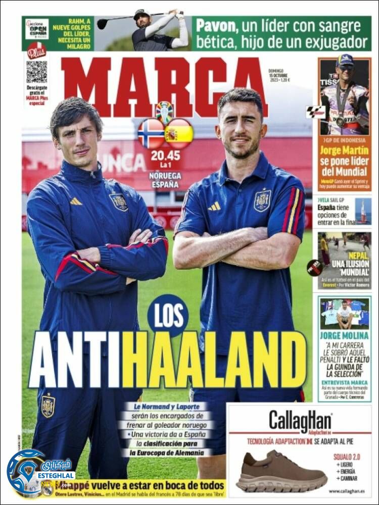 روزنامه ورزشی مارکا یکشنبه 23 مهر 1402 