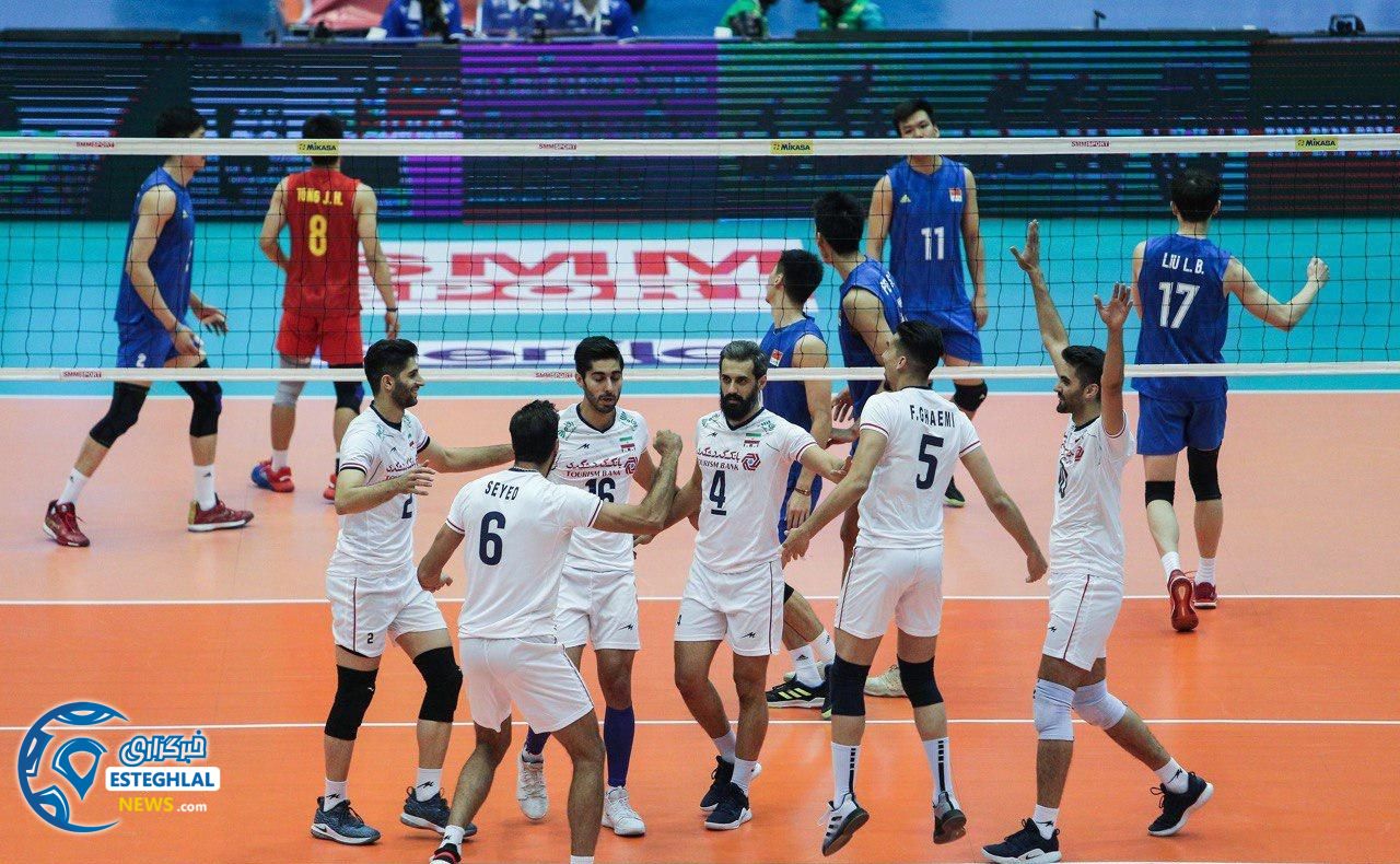 دیدار تیم های ملی والیبال ایران و چین