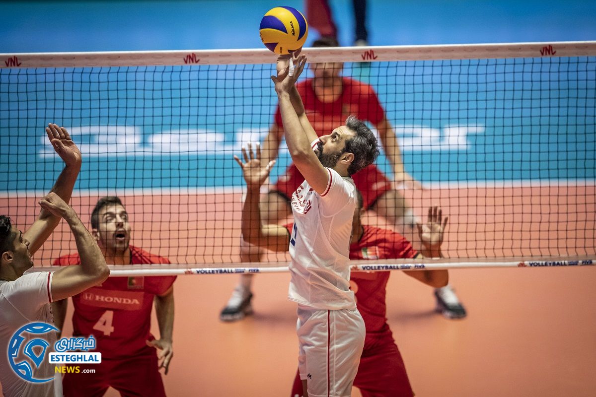 دیدار تیم های ملی والیبال ایران و پرتغال