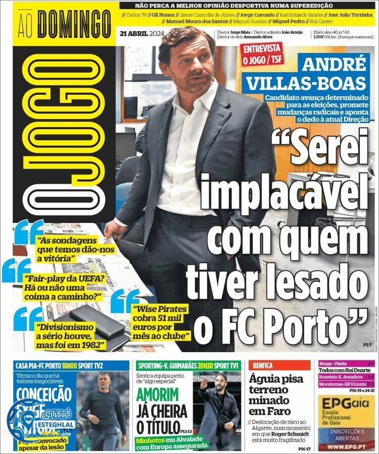 روزنامه ورزشی اوجوگو یکشنبه 2 اردیبهشت 1403 