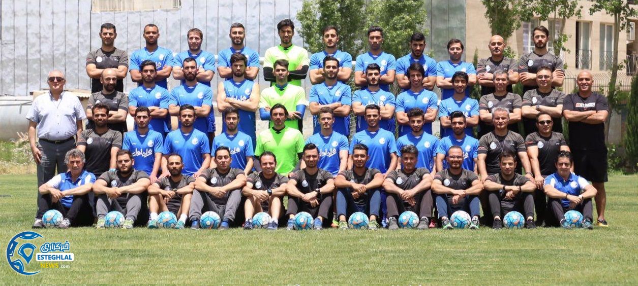 عکس تیمی استقلال قبل از دیدار با العین