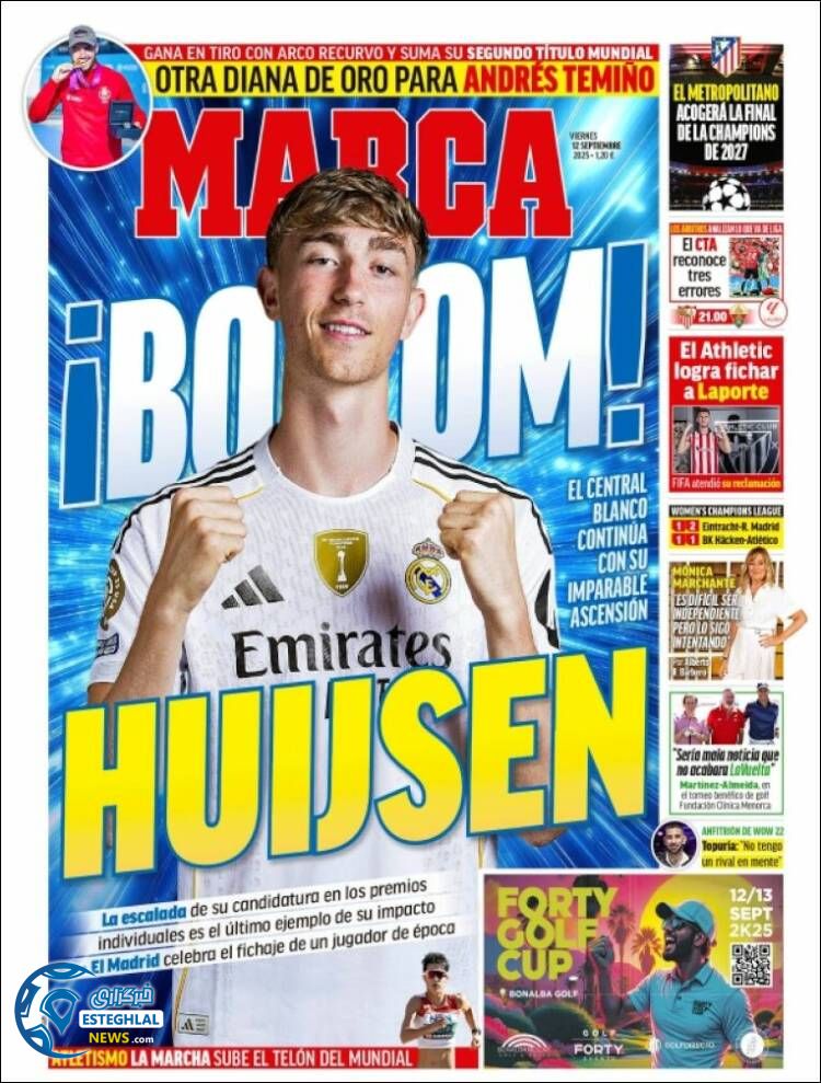 روزنامه ورزشی مارکا  جمعه 21 شهریور 1404 