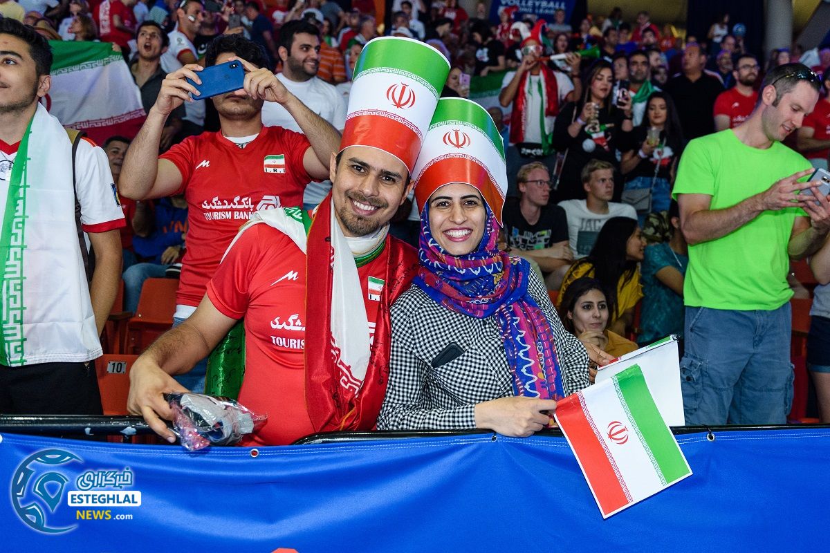 دیدار تیم های ملی والیبال لهستان و ایران 