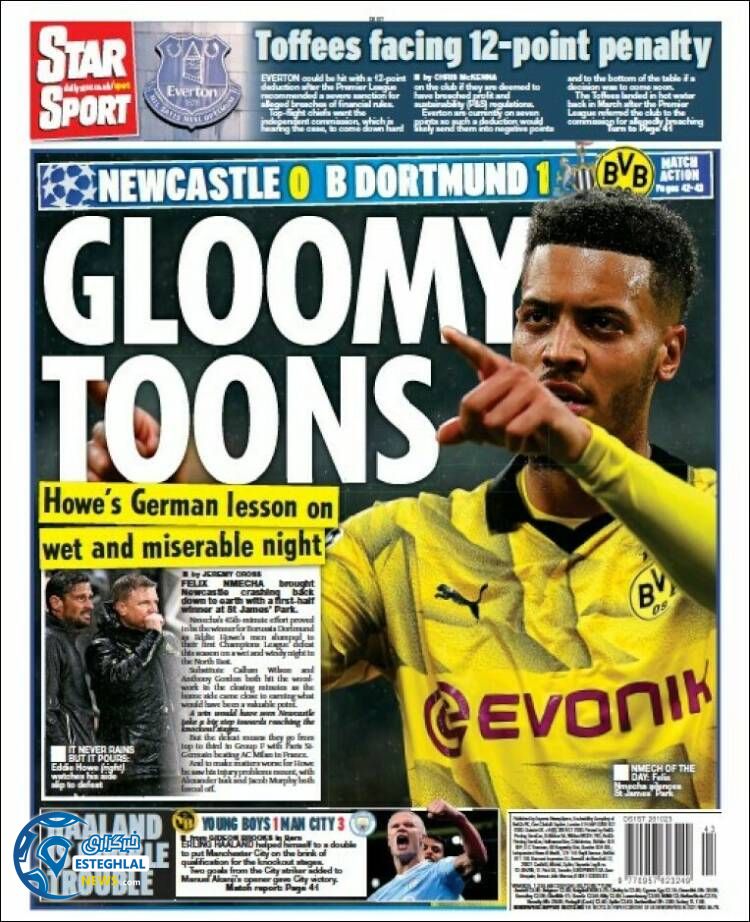 روزنامه ورزشی استار اسپورت پنجشنبه 4 آبان 1402