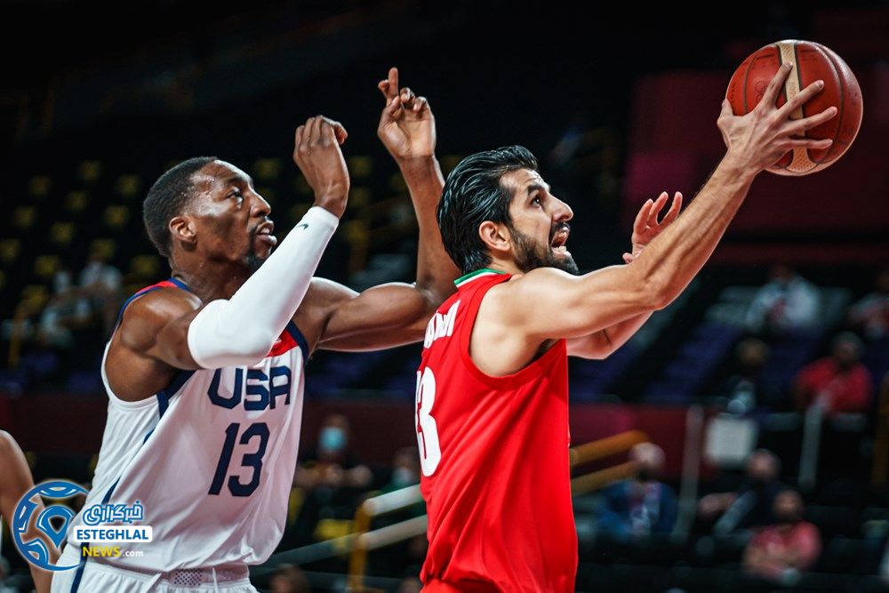 بسکتبال ایران و امریکا