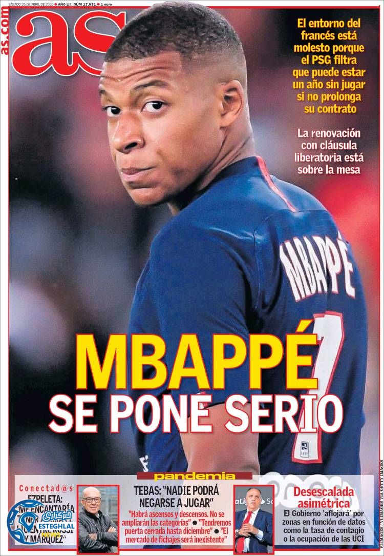 روزنامه ورزشی آاس شنبه 6 اردیبهشت 1399