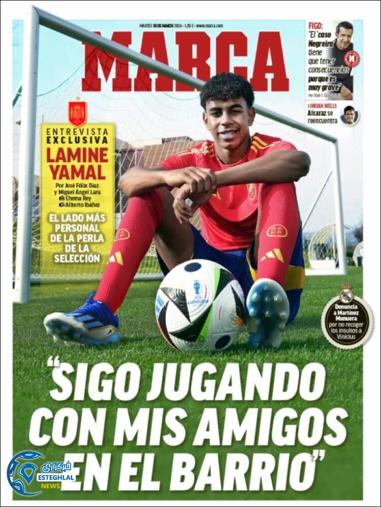 روزنامه  ورزشی مارکا سه شنبه 29 اسفند 1402 