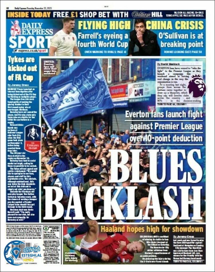 روزنامه ورزشی اکسپرس اسپورت پنجشنبه 2 آذر 1402 