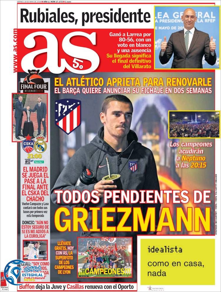 روزنامه آاس جمعه 28 اردیبهشت 1397 