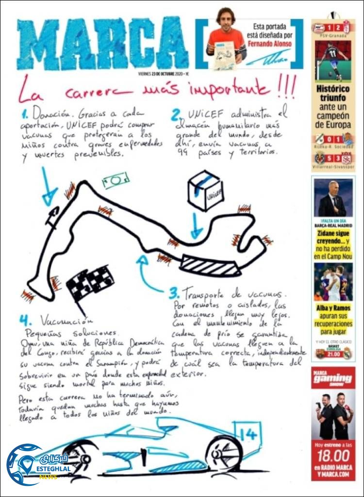 روزنامه ورزشی مارکا جمعه 2 آبان 1399