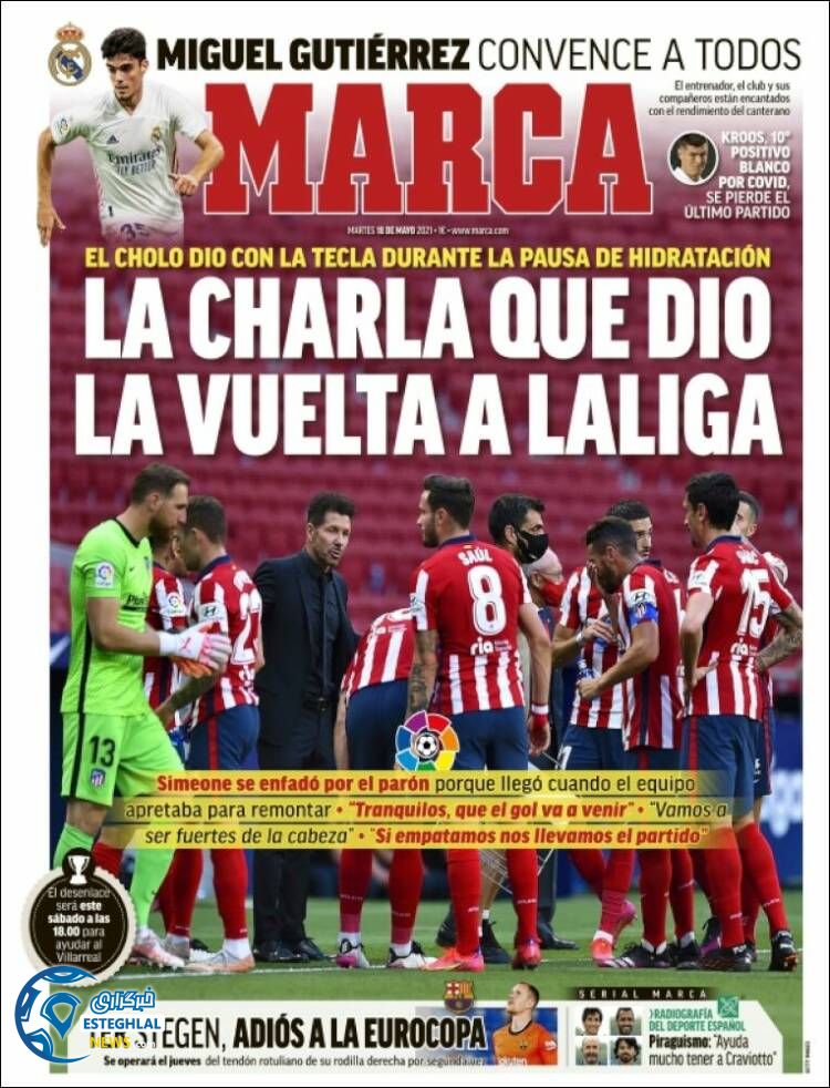 روزنامه ورزشی مارکا سه شنبه 28 اردیبهشت 1400