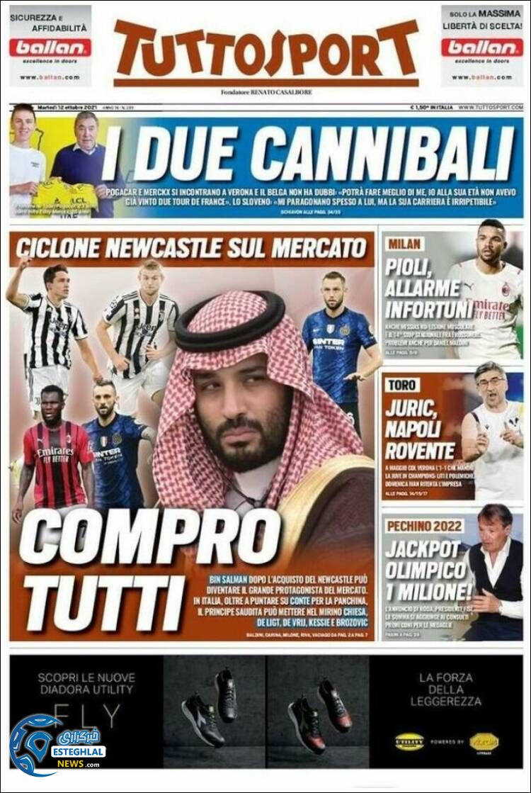 روزنامه ورزشی توتو اسپورت سه شنبه 20 مهر 1400