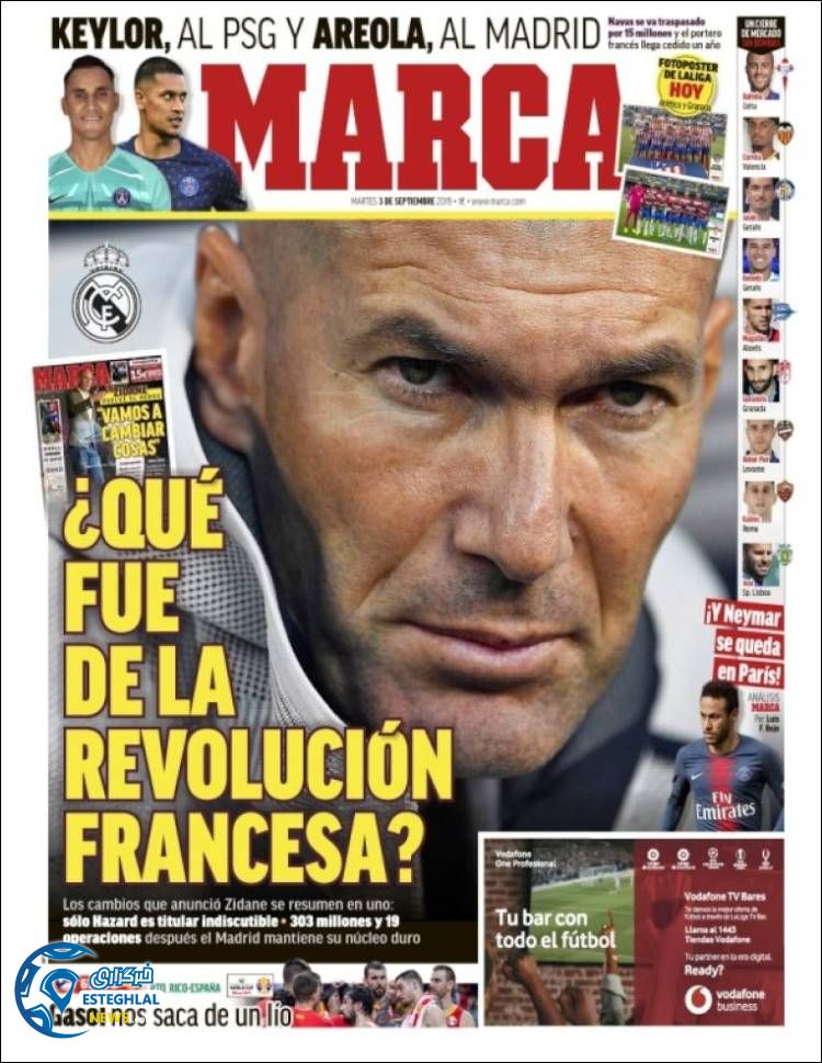 روزنامه ورزشی مازکا سه شنبه 12 شهریور 1398