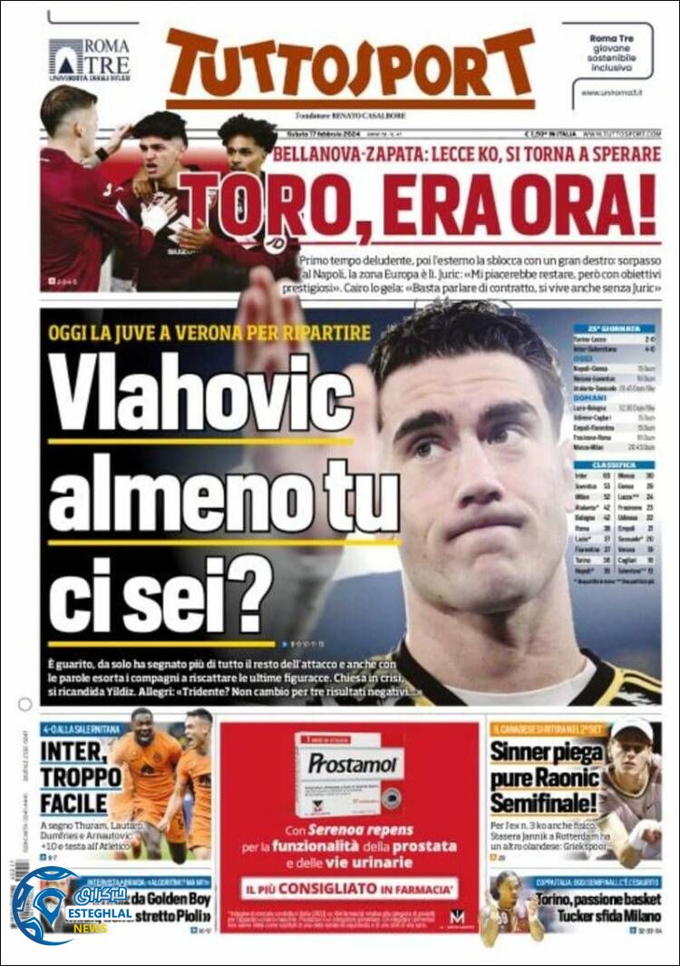 روزنامه  ورزشی توتو اسپورت شنبه 28 بهمن 1402 