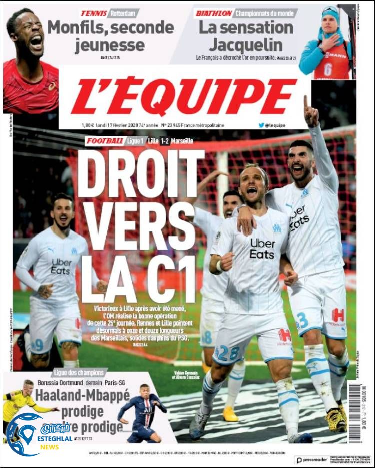 روزنامه ورزشی اکیپ دوشنبه 28 بهمن 1398