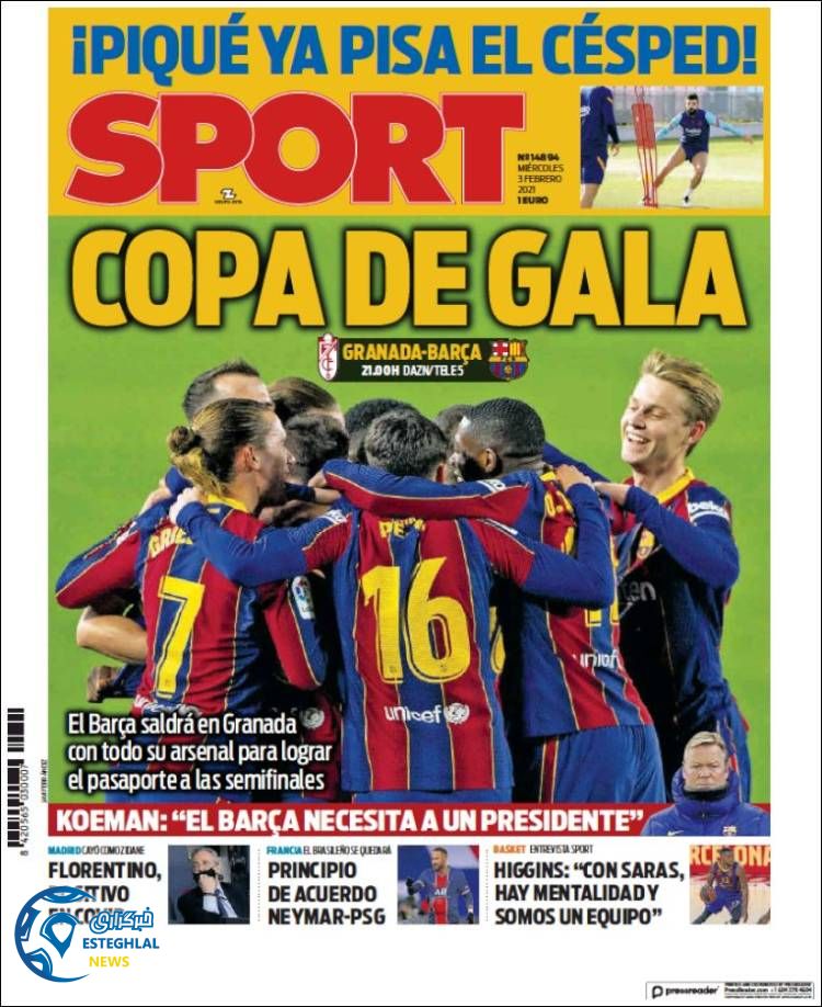 روزنامه ورزشی اسپورت چهارشنبه 15 بهمن 1399