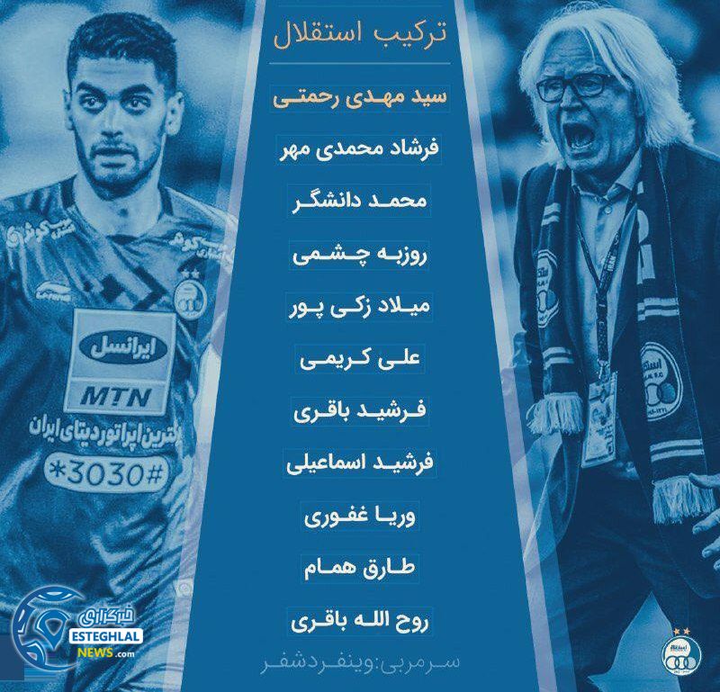 ترکیب استقلال مقابل صنعت نفت آبادان