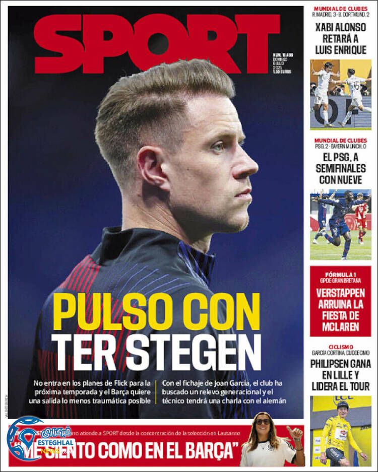 روزنامه ورزشی اسپورت یکشنبه 15 تیر 1404 