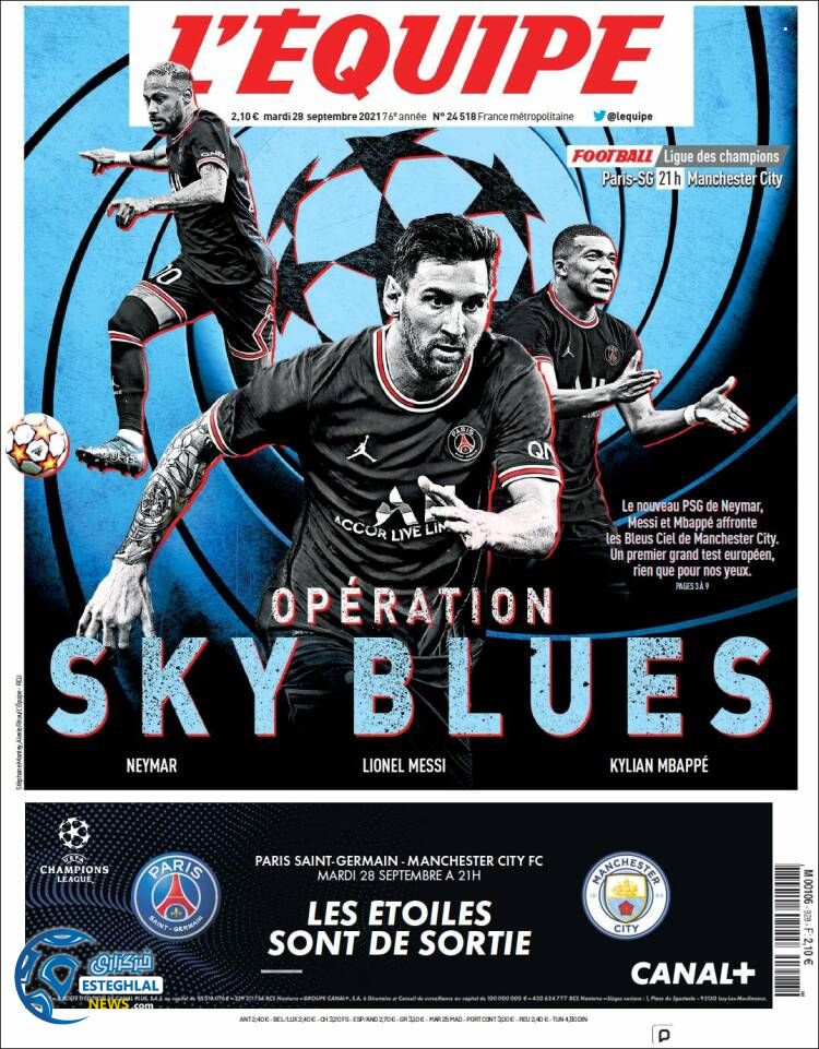 روزنامه ورزشی اکیپ سه شنبه 6 مهر 1400