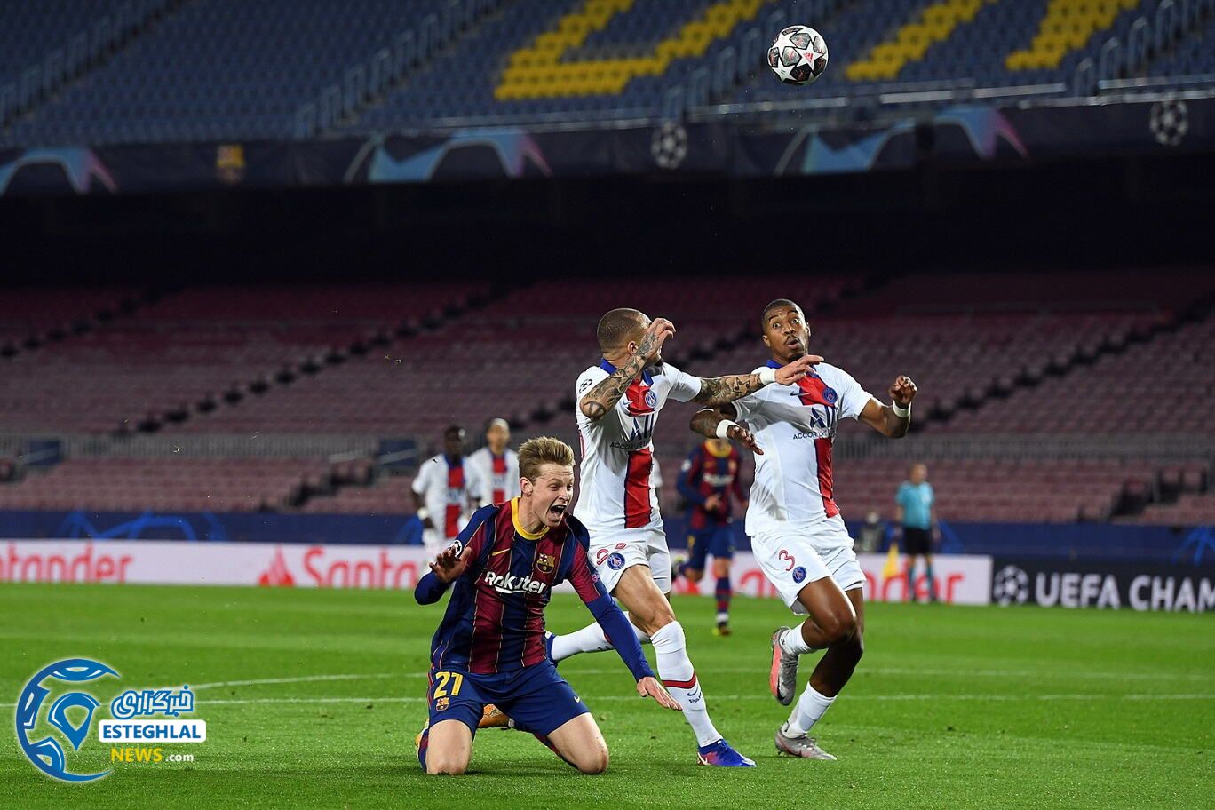 بارسلونا 1-4 پاری سن ژرمن