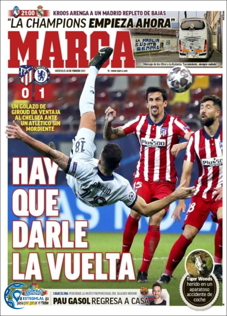 روزنامه ورزشی مارکا چهارشنبه 6 اسفند 1399