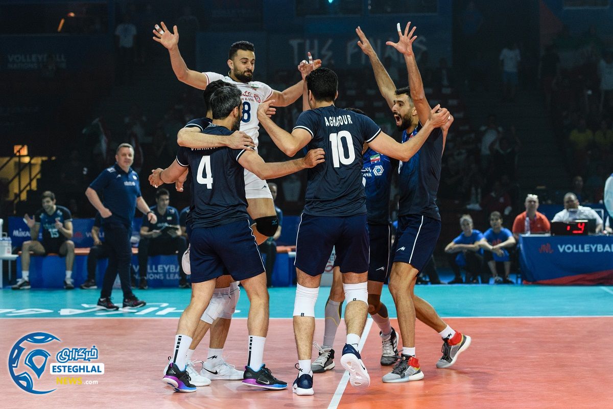 دیدار تیم های ملی والیبال برزیل و ایران