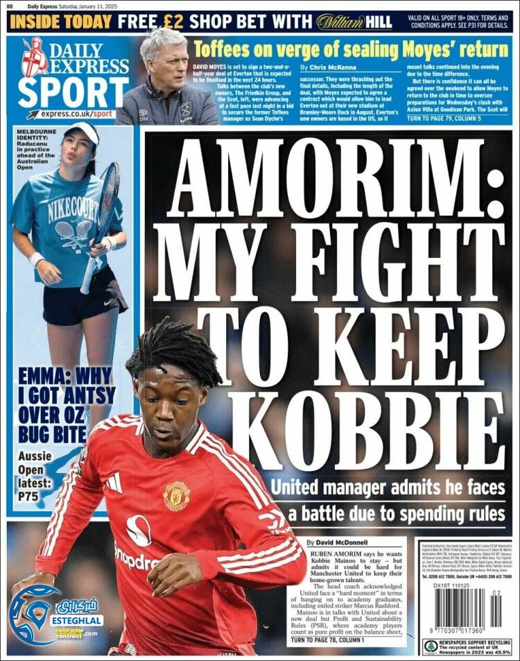 روزنامه ورزشی اکسپرس اسپورت شنبه 22 دی 1403 