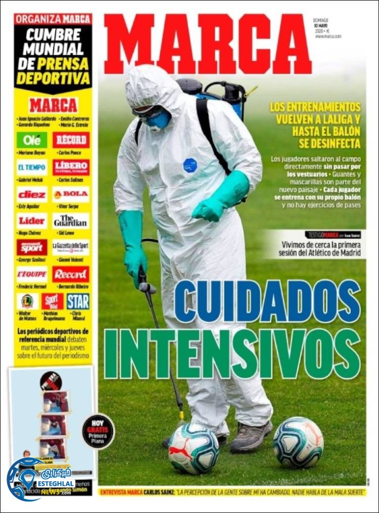 روزنامه ورزشی مارکا یکشنبه 21 اردیبهشت 1399