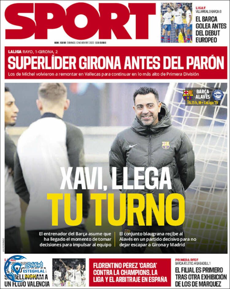 روزنامه ورزشی اسپورت یکشنبه 21 آبان 1402 