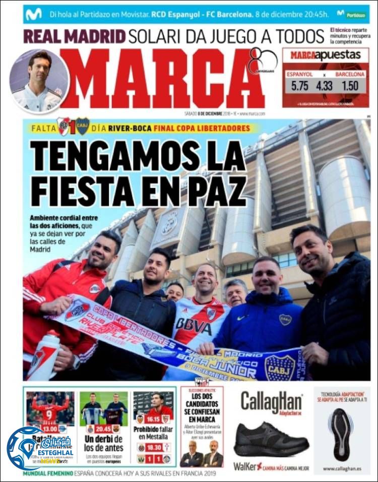 روزنامه ورزشی مارکا شنبه 17 آذر 1397