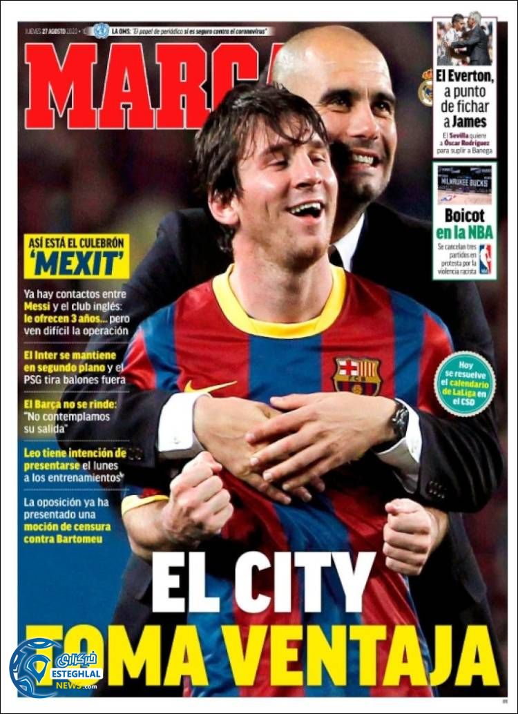 روزنامه ورزشی مارکا پنجشنبه 6 شهریور 1399