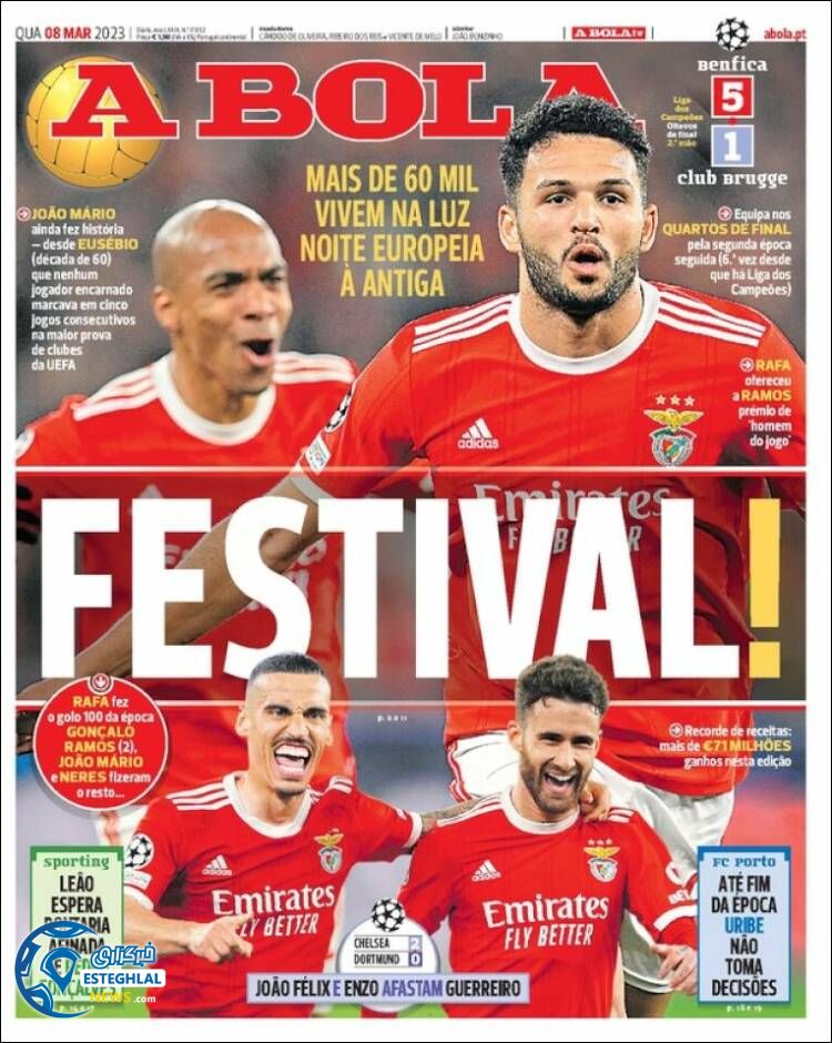 روزنامه ورزشی آبولا چهارشنبه 17 اسفند 1401 